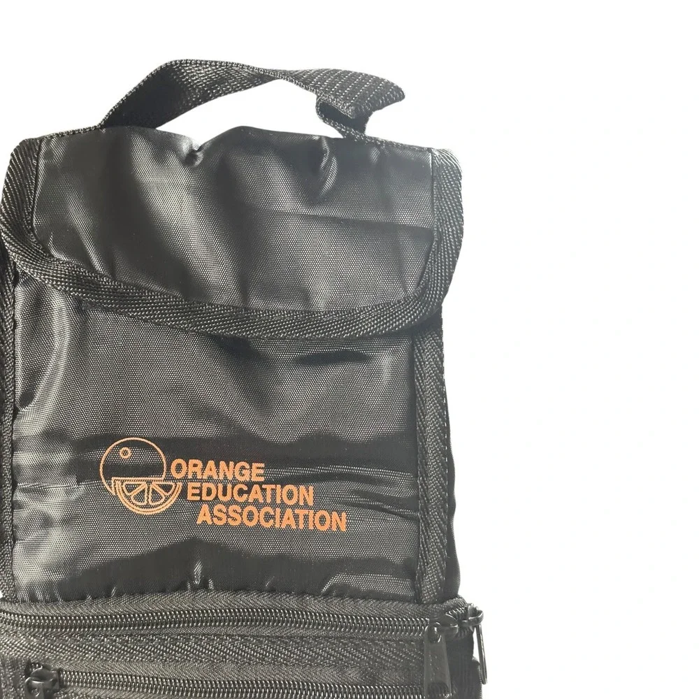 Hit Promotional Products Lunch Bag Unisex Black Orange‎ Education Association